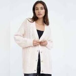 Aritzia Babaton Cheshire Cable Knit Cardigan Sweater